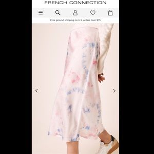 French connection Sadie tie dye maxi skirt NEW